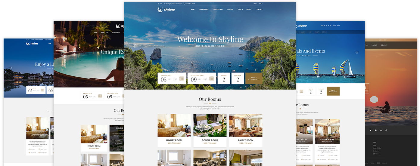 SkyLine Hotel Booking HTML Template