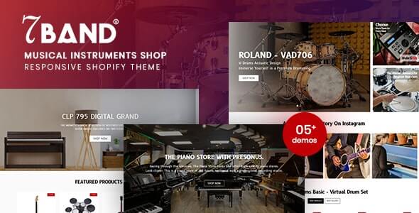 7Band - Musical Instruments Shop Shopify Theme