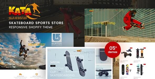 Kata - Skateboard Sports Store Shopify Theme