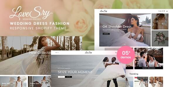 LoveSry - Wedding Dress Fashion Responsive Shopify Theme