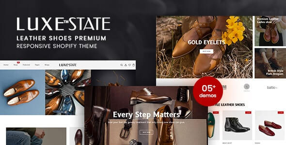 LuxeState - Leather Shoes Premium Shopify Theme